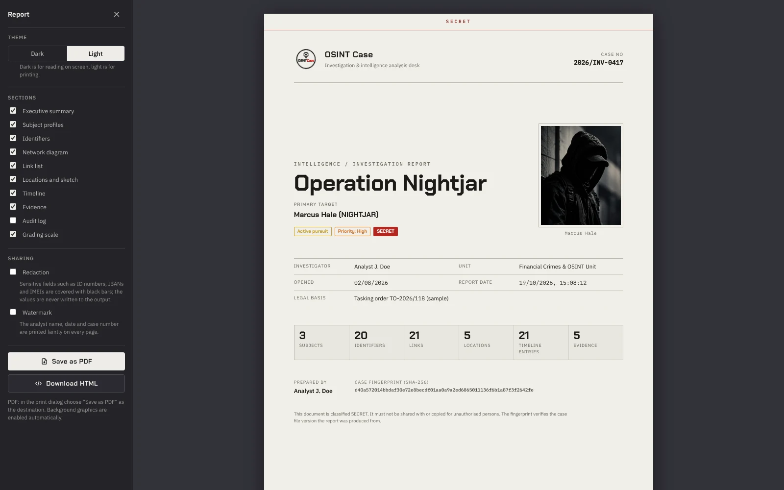 Report builder